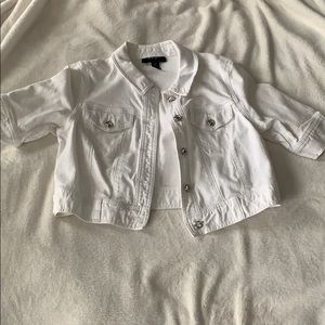 Style & Co White Jean Jacket